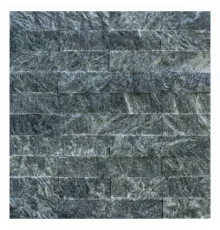 Плитка 200x40x20 "рваный камень" змеевик
